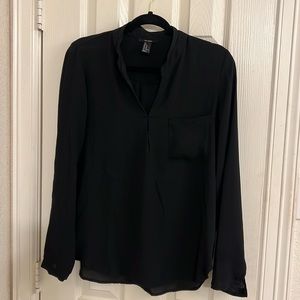 Business Casual Black Blouse